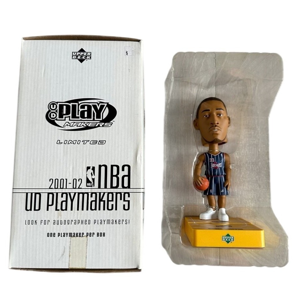 Vintage Y2K 2001-02 UD Playmakers Bobble Head NBA Eddie Griffin Houston Rockets